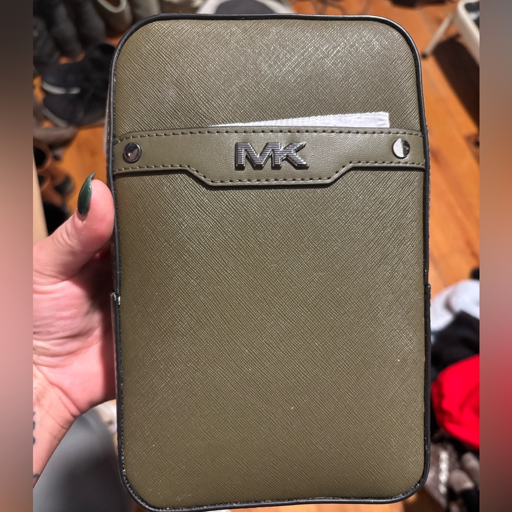 Michael Kors cross body bag, hunter/army green, brand new